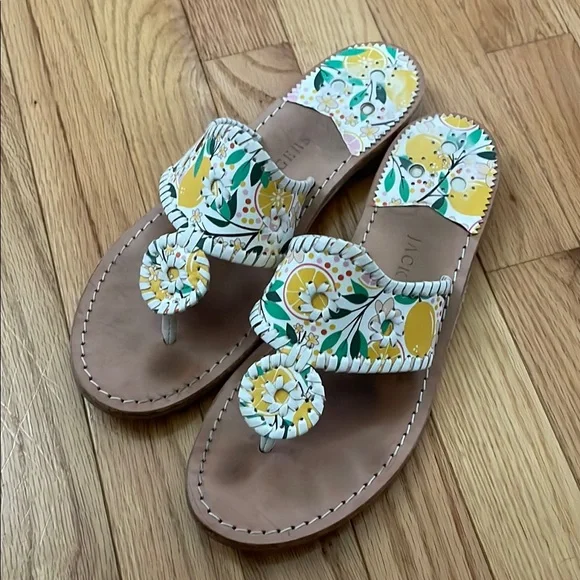 Jack Rogers Floral Sandals - Picture 1 of 6